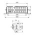 Светодиодная балка двухрядная 120 Вт (OSRAM) дальний свет/водительский свет с ДХО
