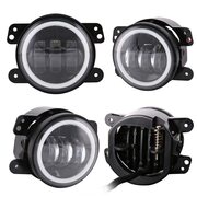 LED противотуманные фары.Комплект птф 4" по 30 Вт с Dho и поворотниками