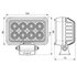 Светодиодная фара рабочего света PRO 40 Вт Osram (Wide Flood) SR-1640F (EMC)