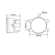LED противотуманные фары.Комплект птф светодиодные фары 4" по 15 Вт